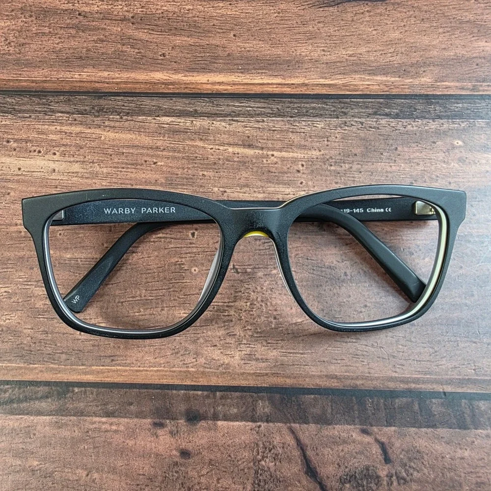 Warby‎ Parker Women's Black 58-19 Plastic Square Eyeglasses